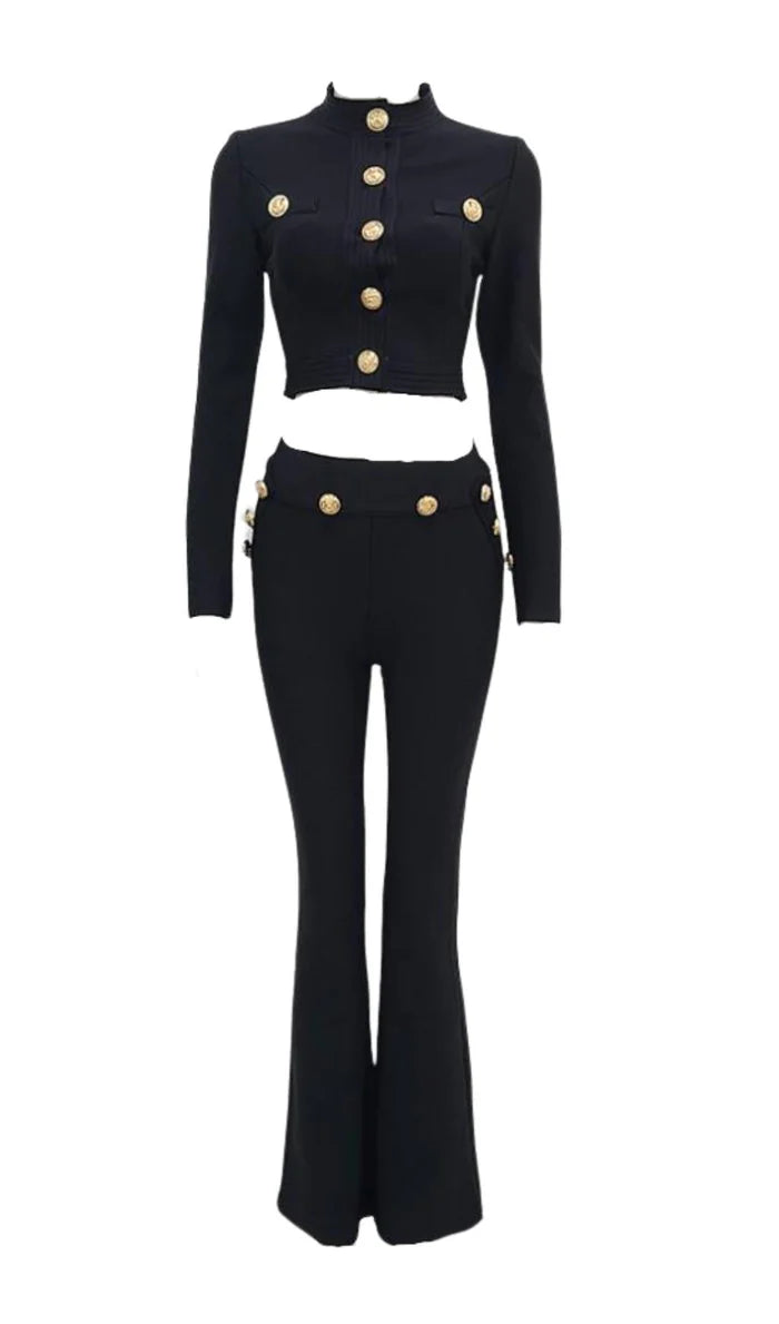 New Autumn Style Black Color Women Fashion Office Lady Slim Coat Pants