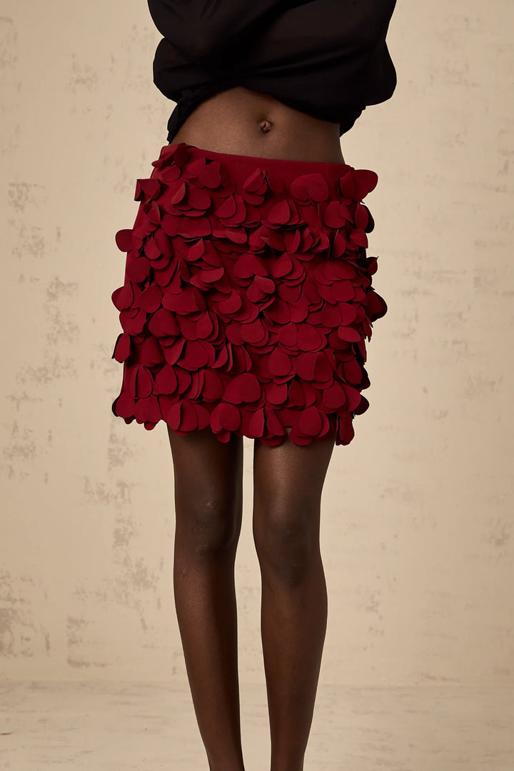 3D-PETAL A-LINE MINI SKIRT